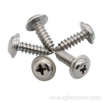 Cross Recessed Pan Head Tapping Screws With Collar DIN968